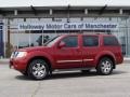 2008 Red Brawn Nissan Pathfinder LE 4x4  photo #1