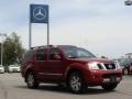 2008 Red Brawn Nissan Pathfinder LE 4x4  photo #3