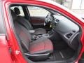 2011 Dodge Avenger Black/Red Interior Front Seat Photo
