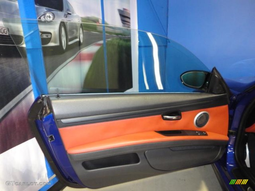 2008 BMW M3 Coupe Fox Red Door Panel Photo #68744800