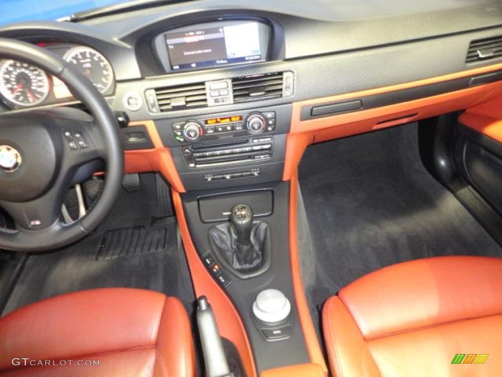 2008 BMW M3 Coupe Fox Red Dashboard Photo #68744850