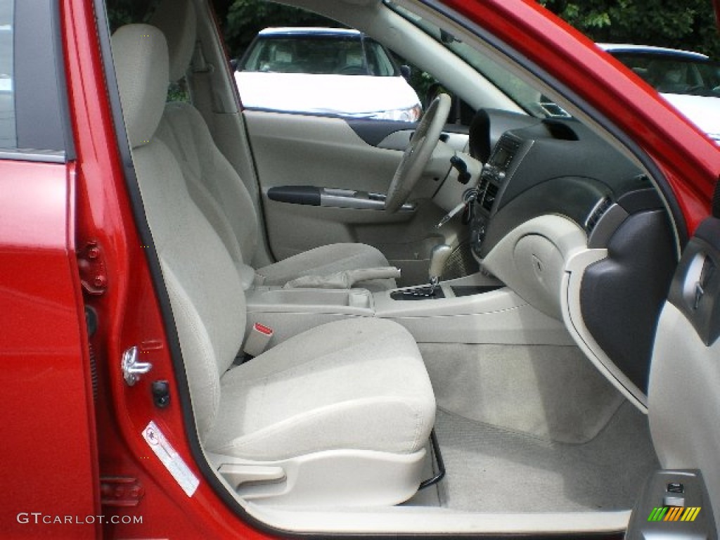 2008 Impreza 2.5i Wagon - Lightning Red / Ivory photo #20