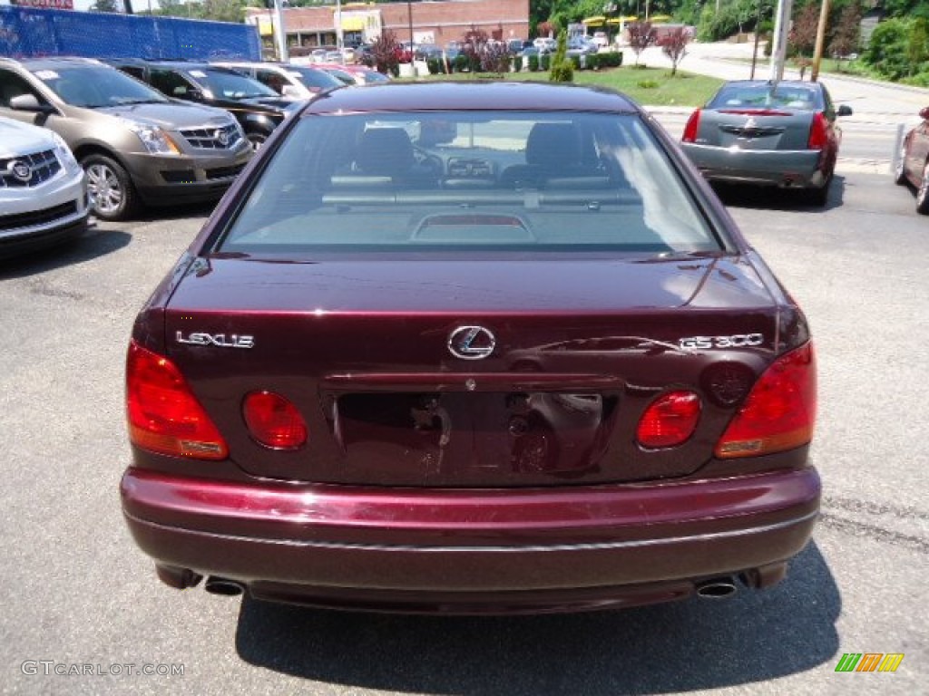 2005 GS 300 - Black Cherry Pearl / Black photo #3