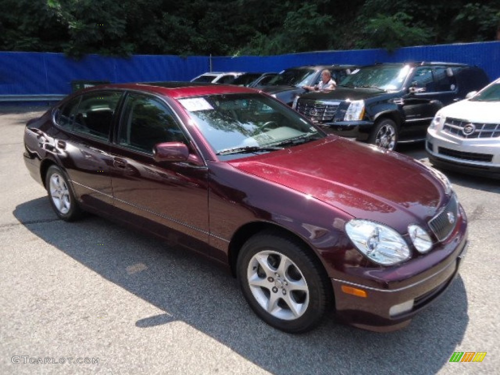 2005 GS 300 - Black Cherry Pearl / Black photo #6