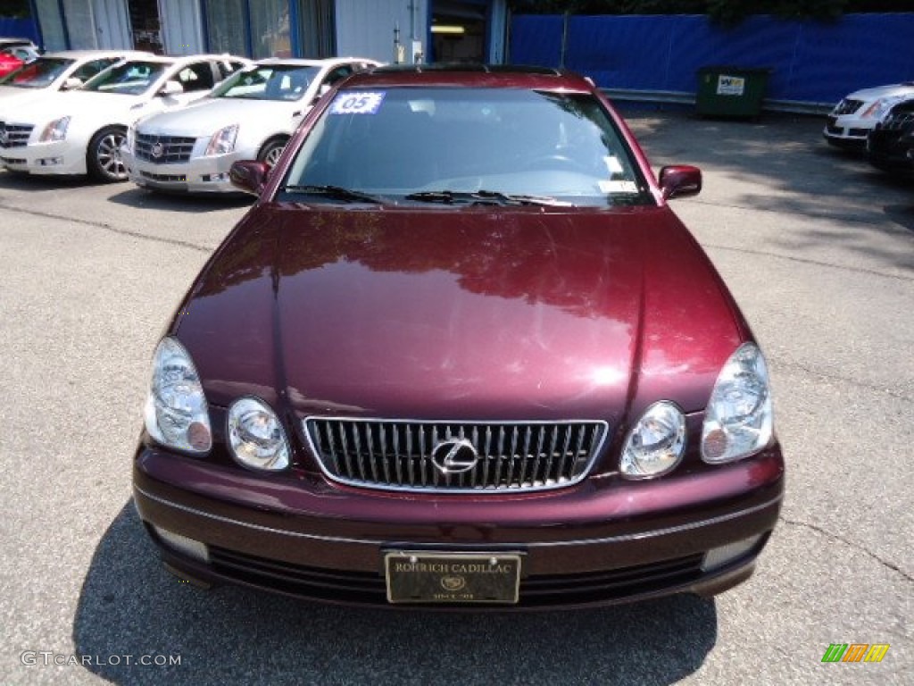 2005 GS 300 - Black Cherry Pearl / Black photo #7
