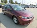 Crimson Pearl - Civic LX Sedan Photo No. 6