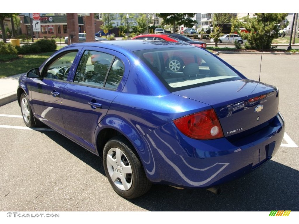 2007 Cobalt LS Sedan - Laser Blue Metallic / Gray photo #7