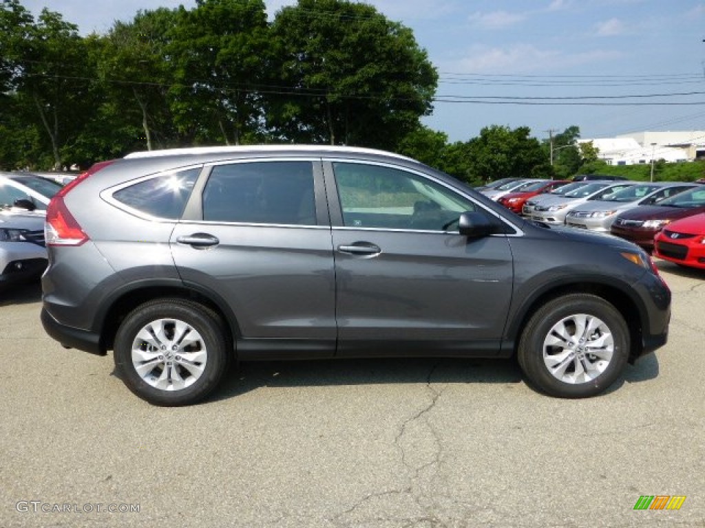 2012 CR-V EX-L 4WD - Polished Metal Metallic / Gray photo #5