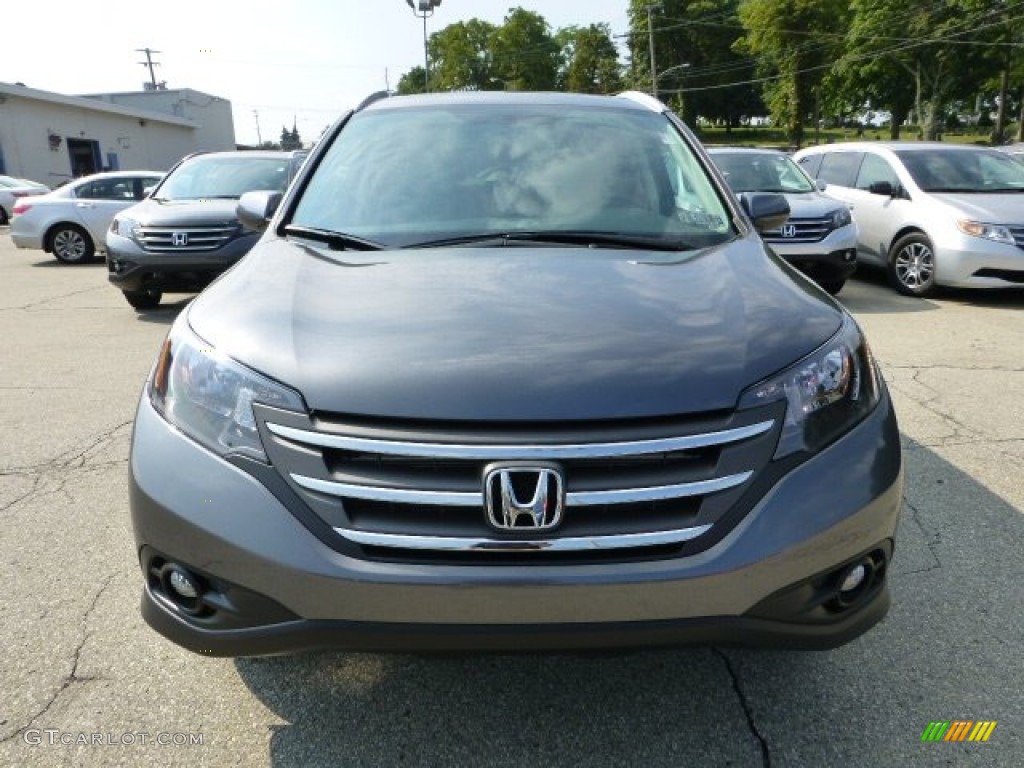 2012 CR-V EX-L 4WD - Polished Metal Metallic / Gray photo #7