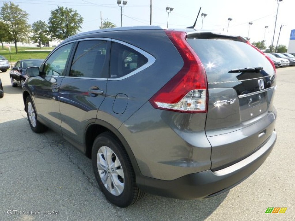 2012 CR-V EX-L 4WD - Polished Metal Metallic / Gray photo #2