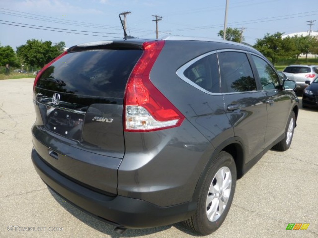 2012 CR-V EX-L 4WD - Polished Metal Metallic / Gray photo #4