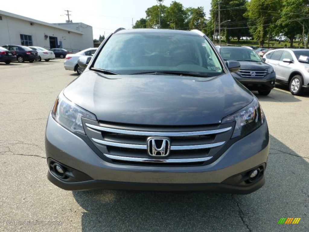 2012 CR-V EX-L 4WD - Polished Metal Metallic / Gray photo #7