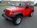 2011 Flame Red Jeep Wrangler Sport S 4x4  photo #1