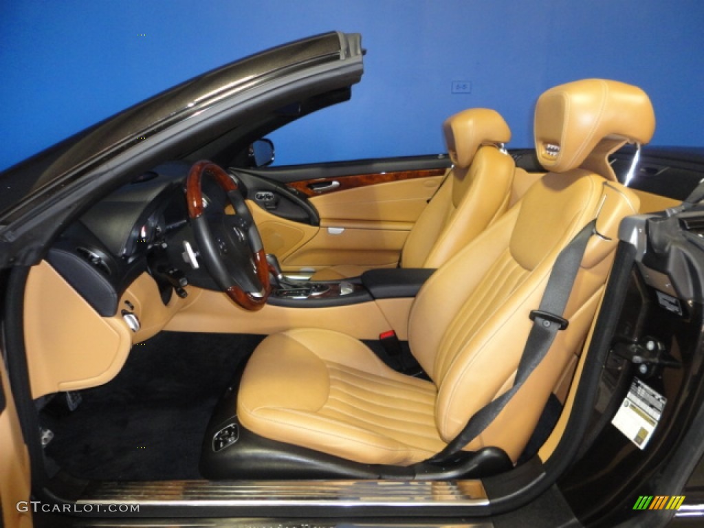 Natural Beige Interior 2011 Mercedes-Benz SL 550 Roadster Photo #68747386