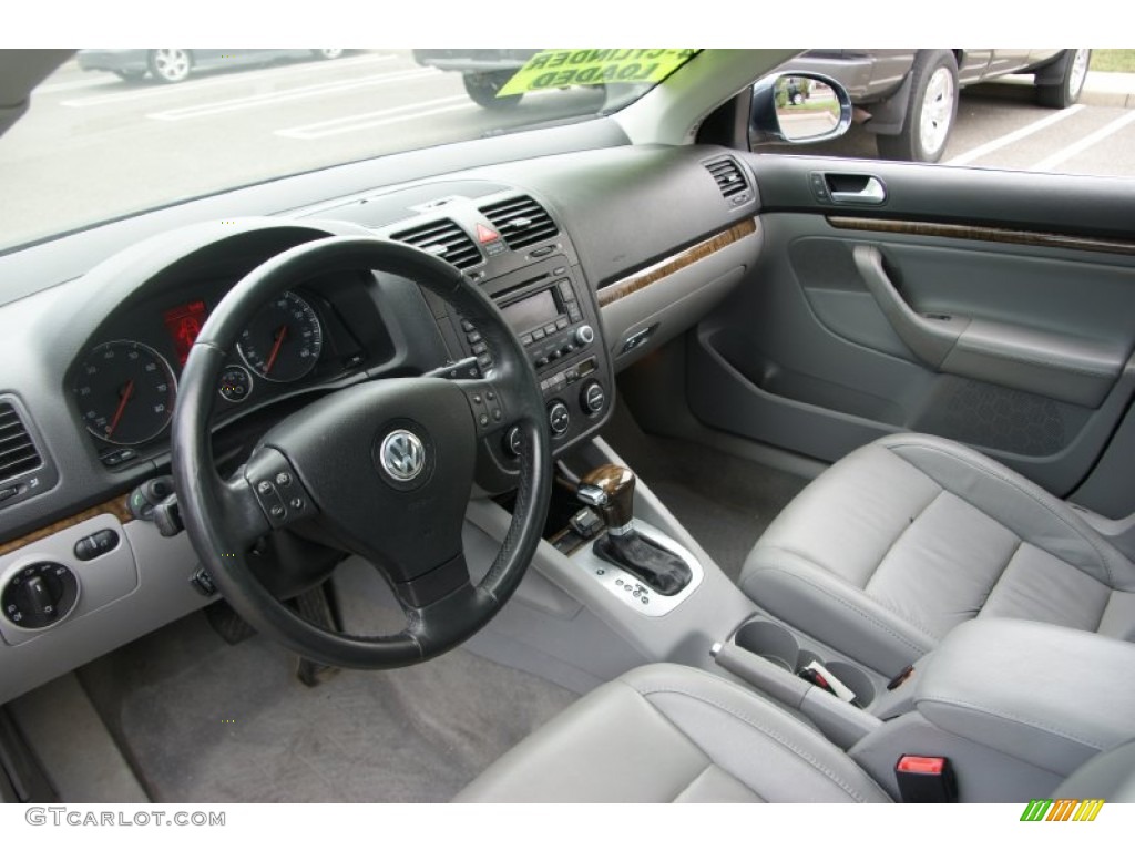 Grey Interior 2006 Volkswagen Jetta 2.0T Sedan Photo #68747506