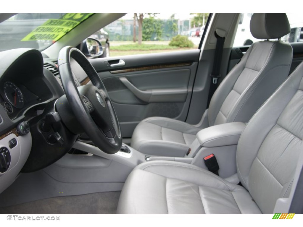 Grey Interior 2006 Volkswagen Jetta 2.0T Sedan Photo #68747515