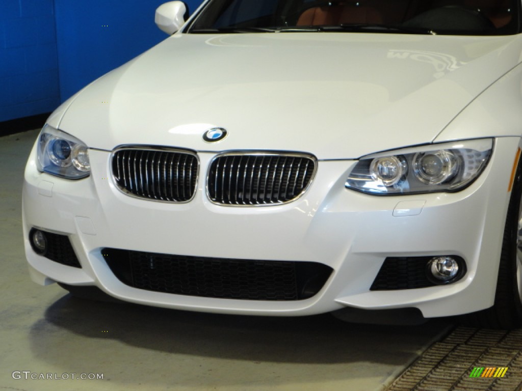 2012 3 Series 328i xDrive Coupe - Mineral White Metallic / Coral Red/Black photo #4