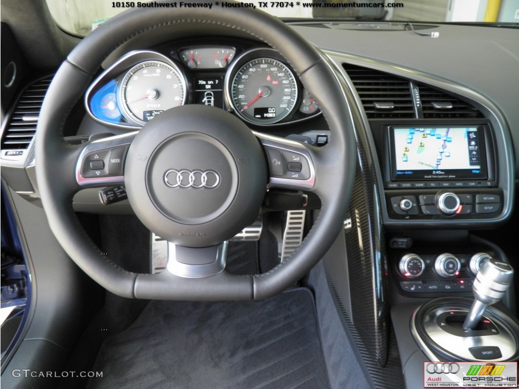 2009 Audi R8 4.2 FSI quattro Fine Nappa Tuscan Brown Leather Dashboard Photo #68748514