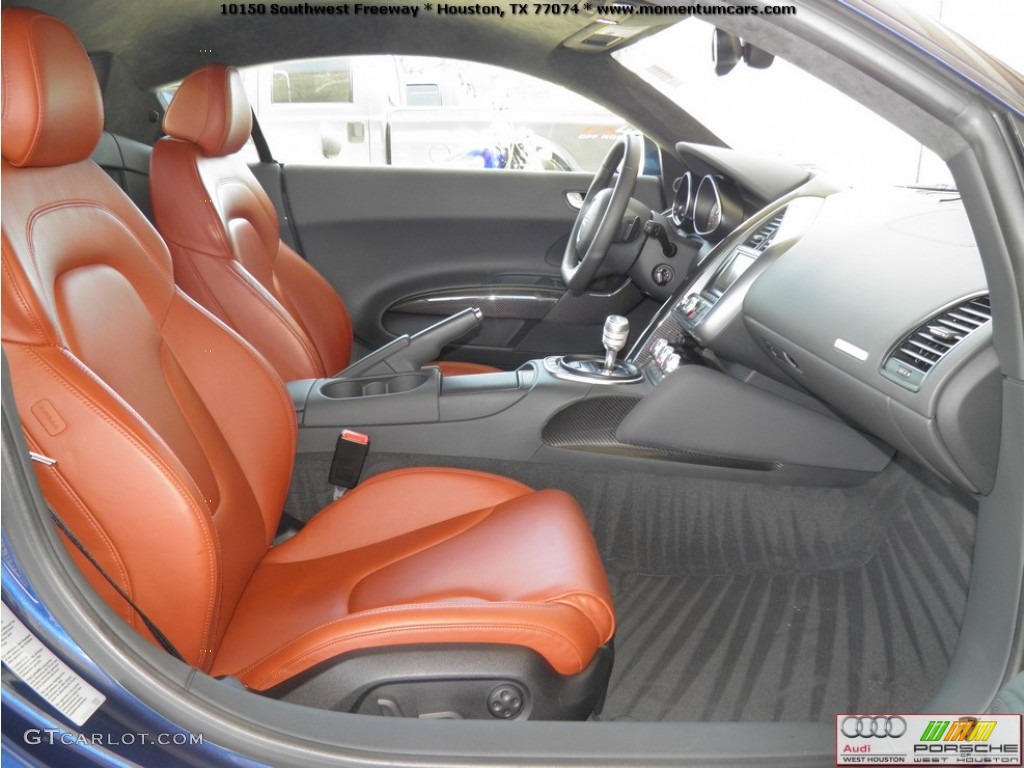Fine Nappa Tuscan Brown Leather Interior 2009 Audi R8 4.2 FSI quattro Photo #68748613