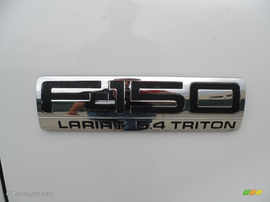 2005 F150 Lariat SuperCrew 4x4 - Oxford White / Tan photo #14