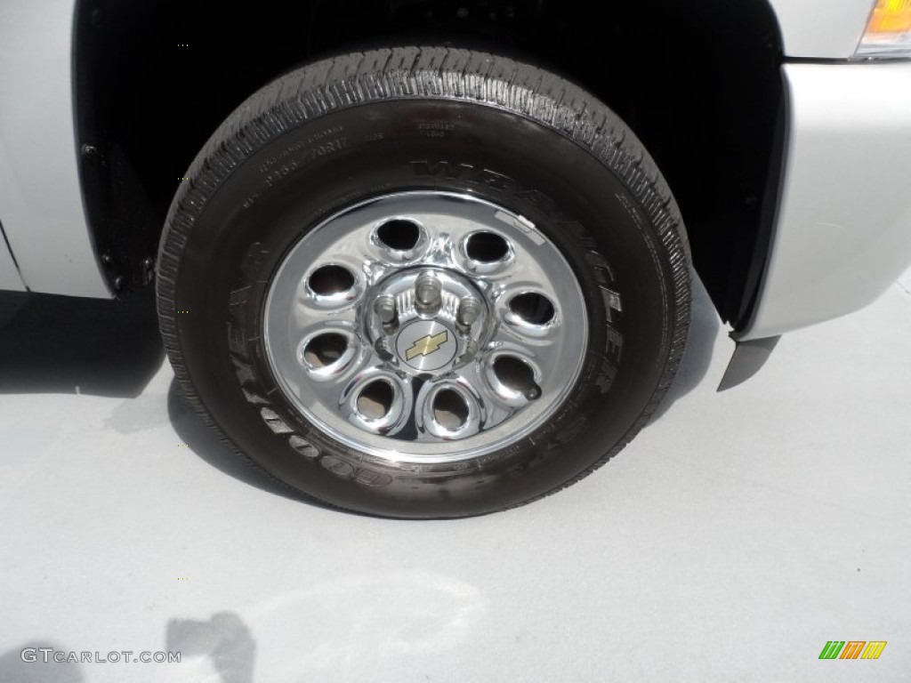 2011 Silverado 1500 LS Extended Cab 4x4 - Sheer Silver Metallic / Dark Titanium photo #13