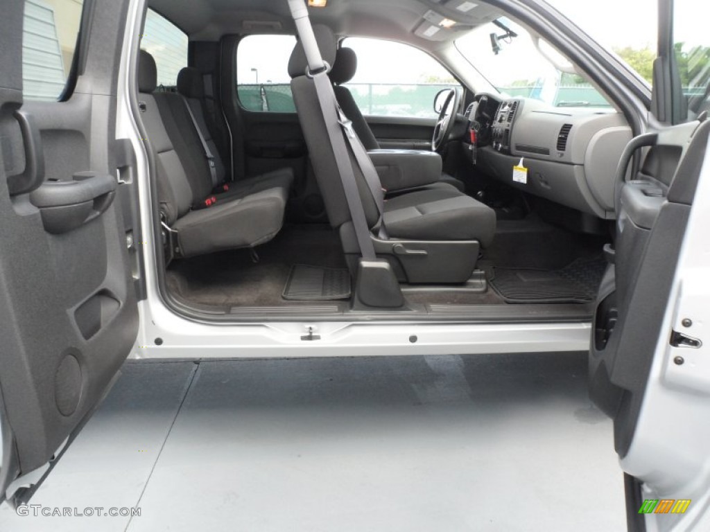 2011 Silverado 1500 LS Extended Cab 4x4 - Sheer Silver Metallic / Dark Titanium photo #22