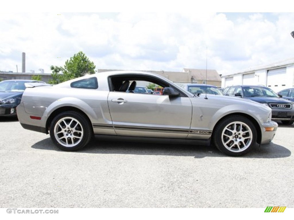 Vapor Silver Metallic 2008 Ford Mustang Shelby GT500 Coupe Exterior Photo #68750809