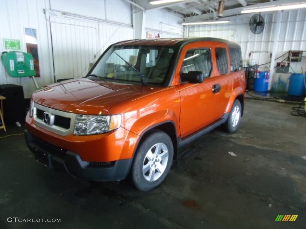 2011 Element EX - Citrus Fire Metallic / Gray photo #3