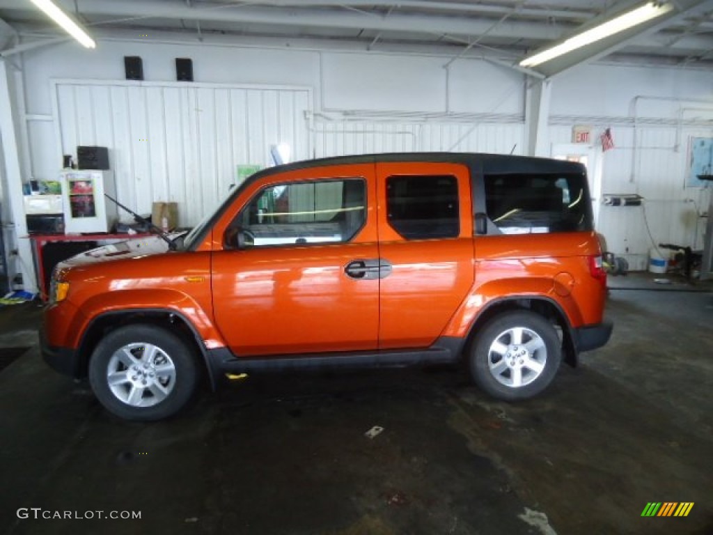 2011 Element EX - Citrus Fire Metallic / Gray photo #4