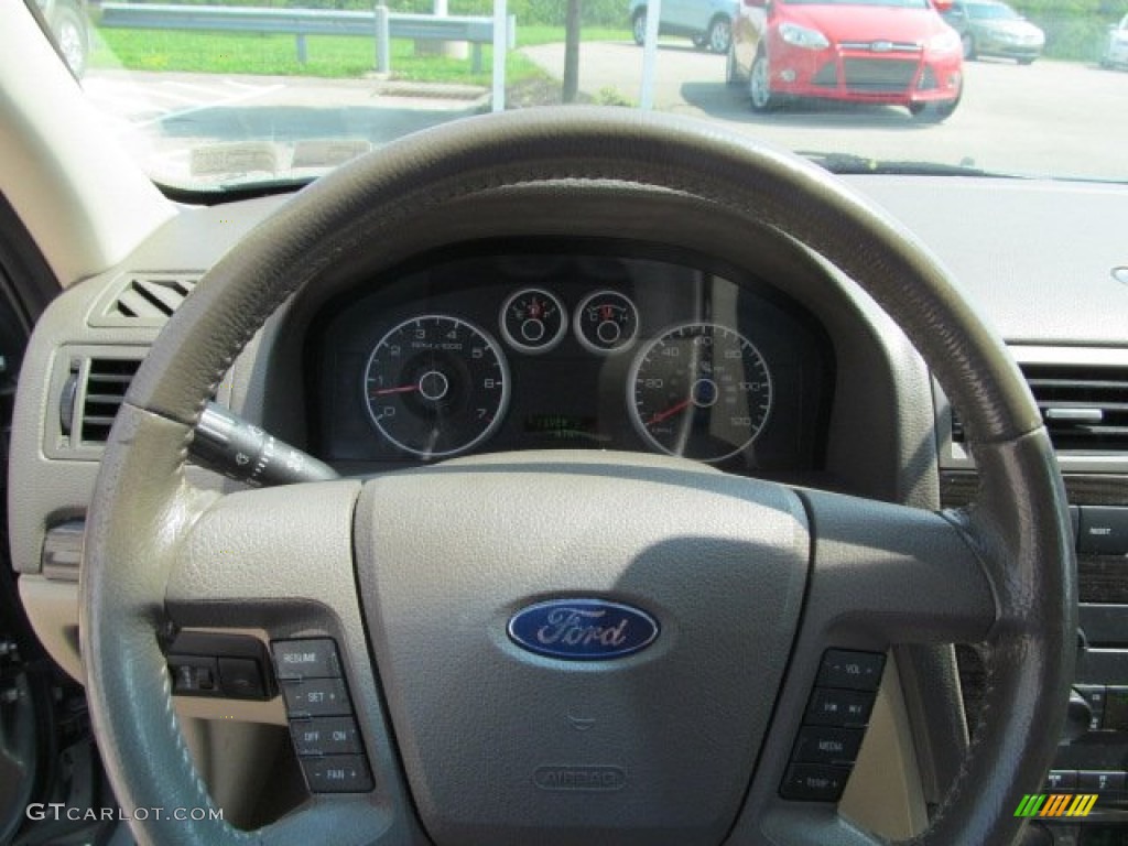 2006 Fusion SEL V6 - Titanium Green Metallic / Camel photo #20