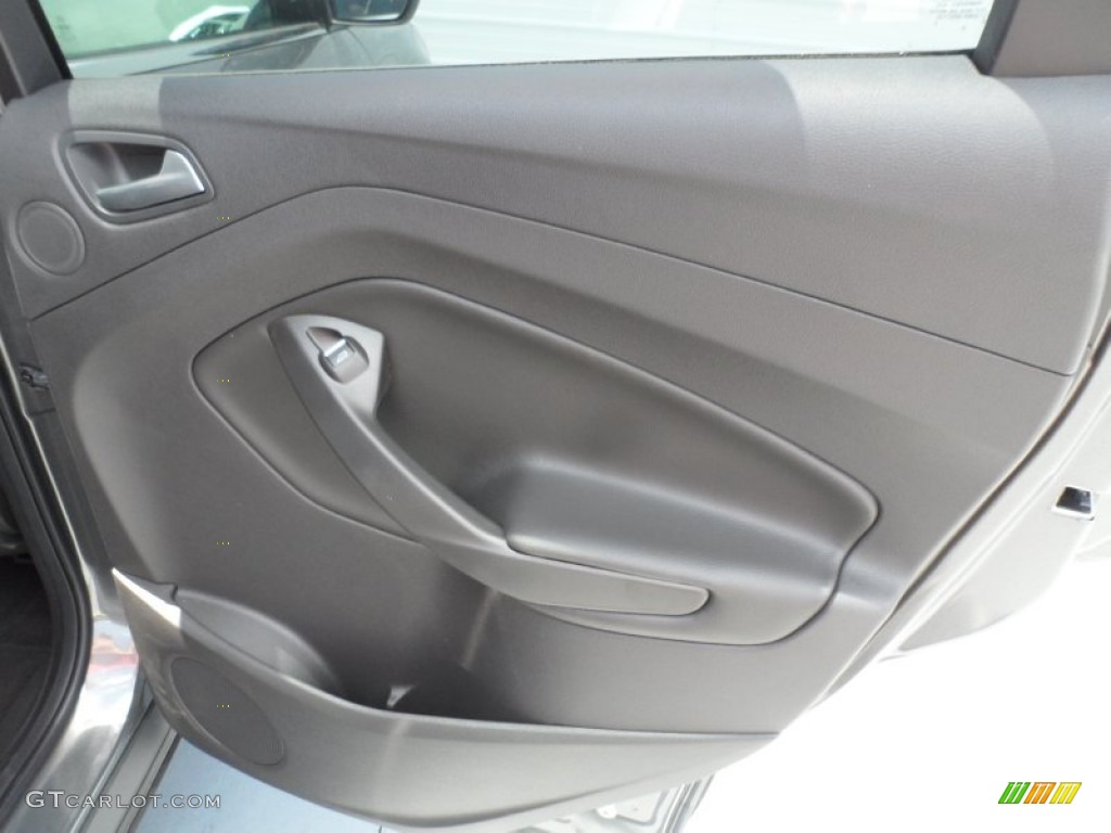 2013 Ford Escape SEL 1.6L EcoBoost Charcoal Black Door Panel Photo #68751976