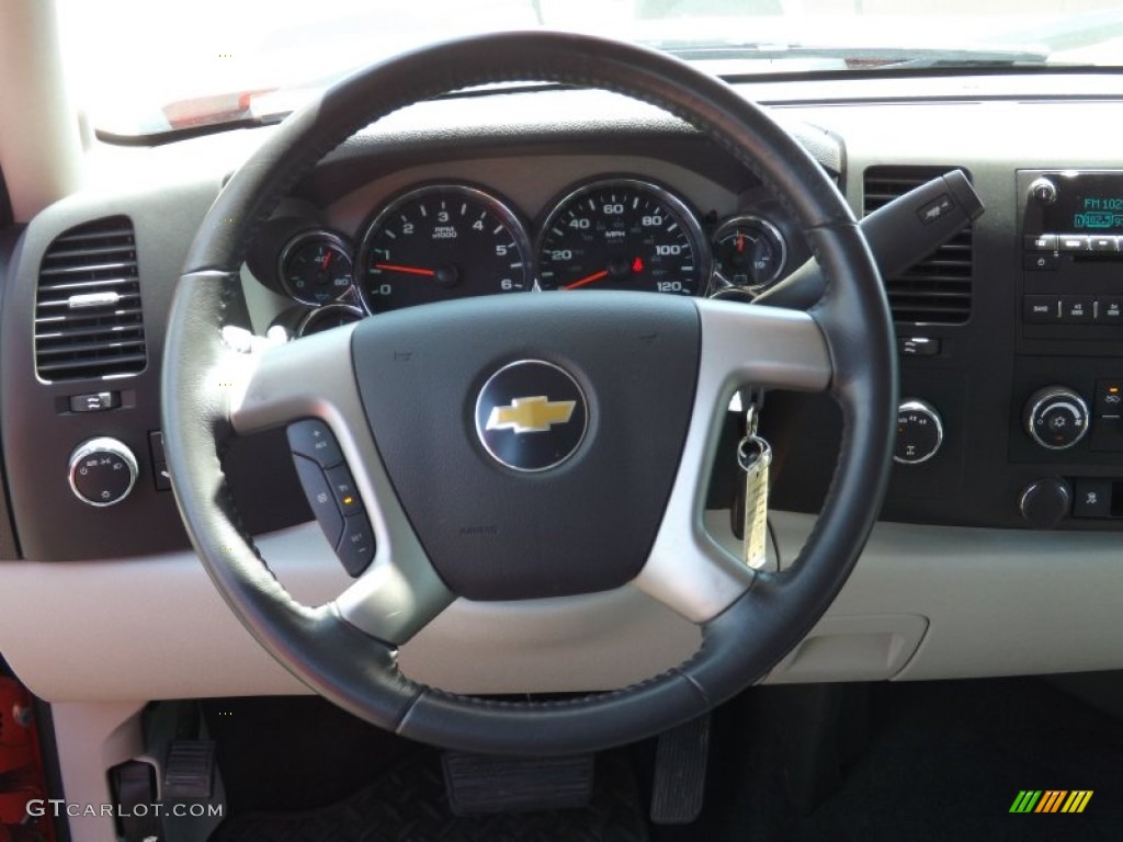 2011 Chevrolet Silverado 1500 LT Crew Cab 4x4 Light Titanium/Ebony Steering Wheel Photo #68752012