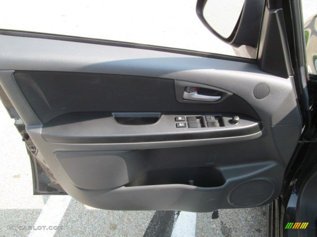 2008 SX4 Crossover AWD - Black Pearl Metallic / Black photo #11