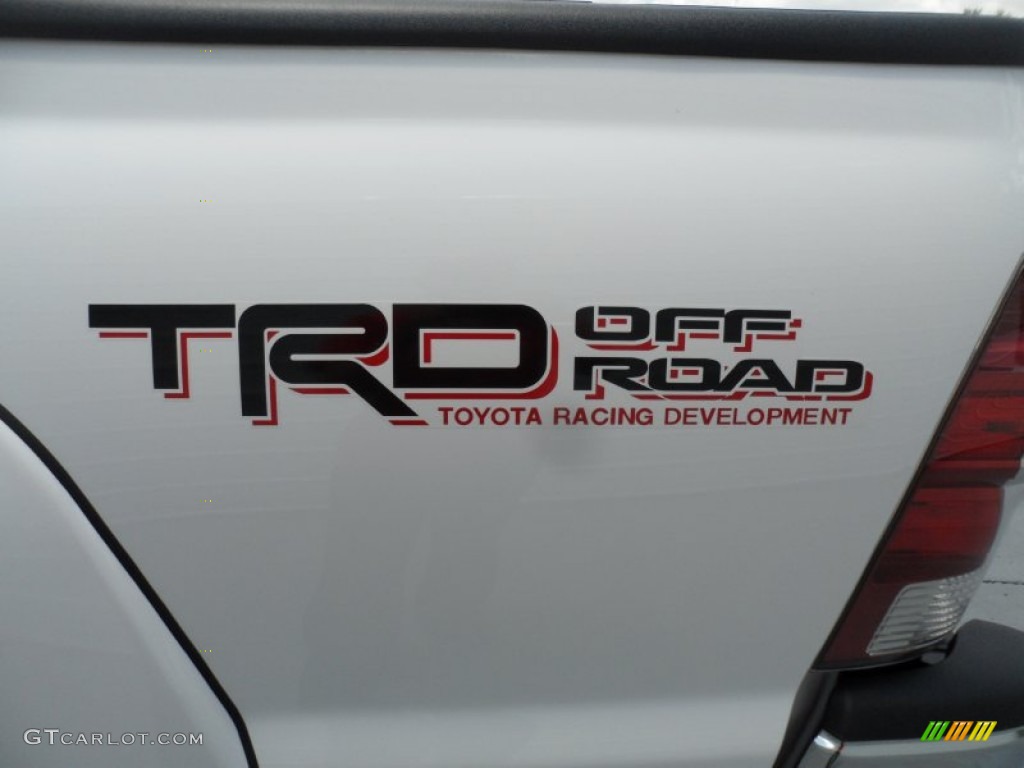 2012 Tacoma V6 TRD Double Cab 4x4 - Super White / Graphite photo #13