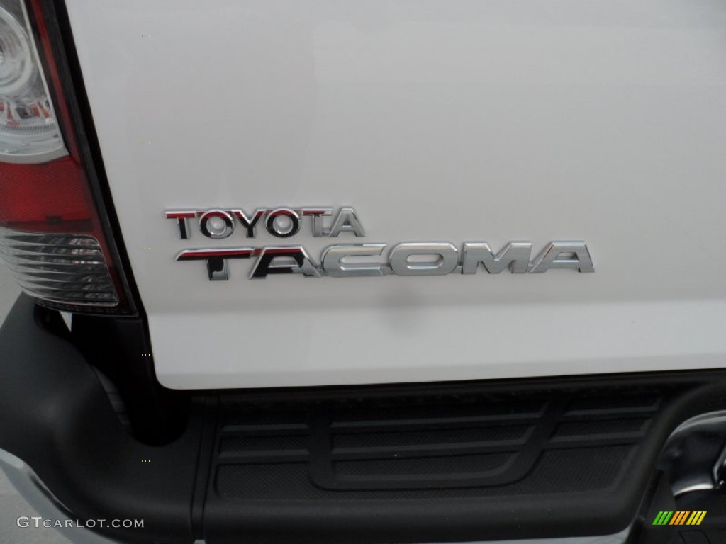 2012 Tacoma V6 TRD Double Cab 4x4 - Super White / Graphite photo #14
