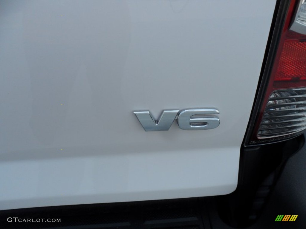 2012 Tacoma V6 TRD Double Cab 4x4 - Super White / Graphite photo #15