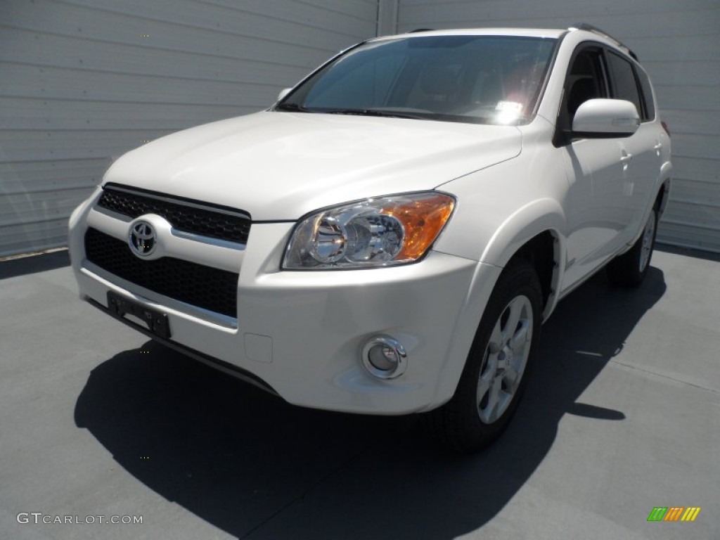 2012 RAV4 Limited - Blizzard White Pearl / Ash photo #6