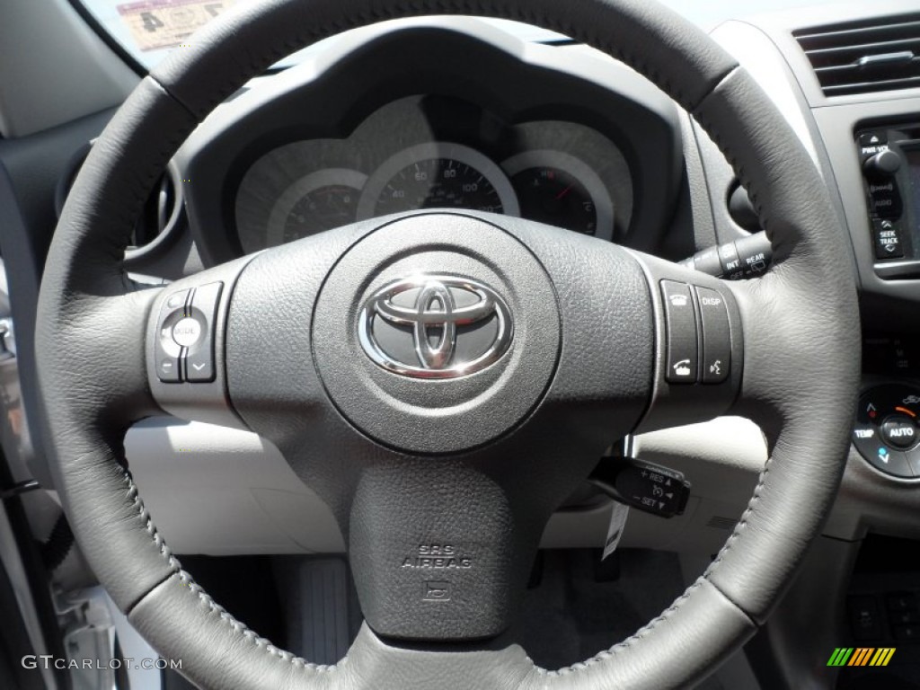 2012 Toyota RAV4 Limited Ash Steering Wheel Photo #68753533