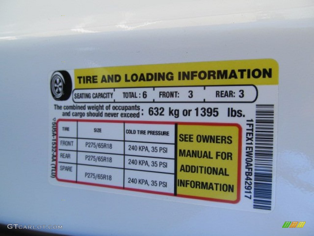 2010 F150 STX SuperCab 4x4 - Oxford White / Medium Stone photo #23