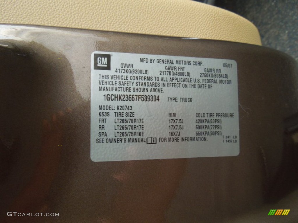 2007 Silverado 2500HD LTZ Crew Cab 4x4 - Desert Brown Metallic / Light Cashmere/Ebony photo #7