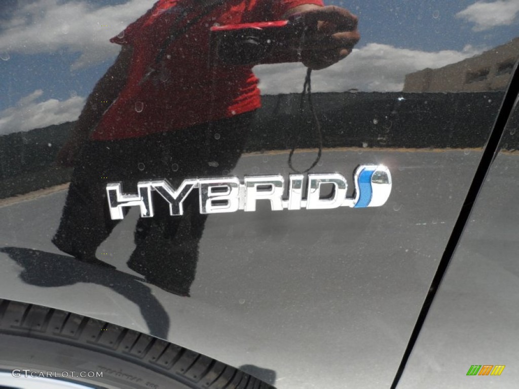 2012 Prius c Hybrid Two - Black Sand Pearl / Light Blue Gray/Black photo #11