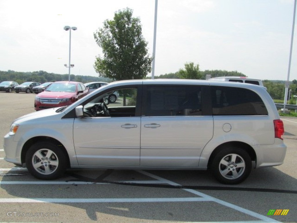 2012 Grand Caravan Crew - Bright Silver Metallic / Black/Light Graystone photo #6