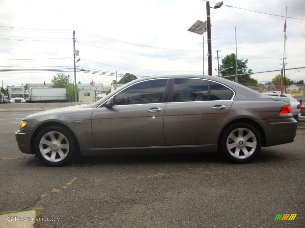 2006 7 Series 750i Sedan - Titanium Grey Metallic / Black/Cream Beige photo #8