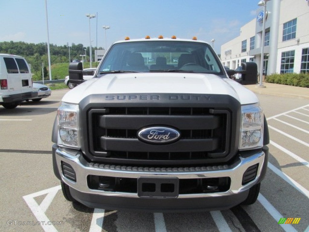 Oxford White 2012 Ford F550 Super Duty XL Crew Cab 4x4 Commercial Utility Exterior Photo #68756875