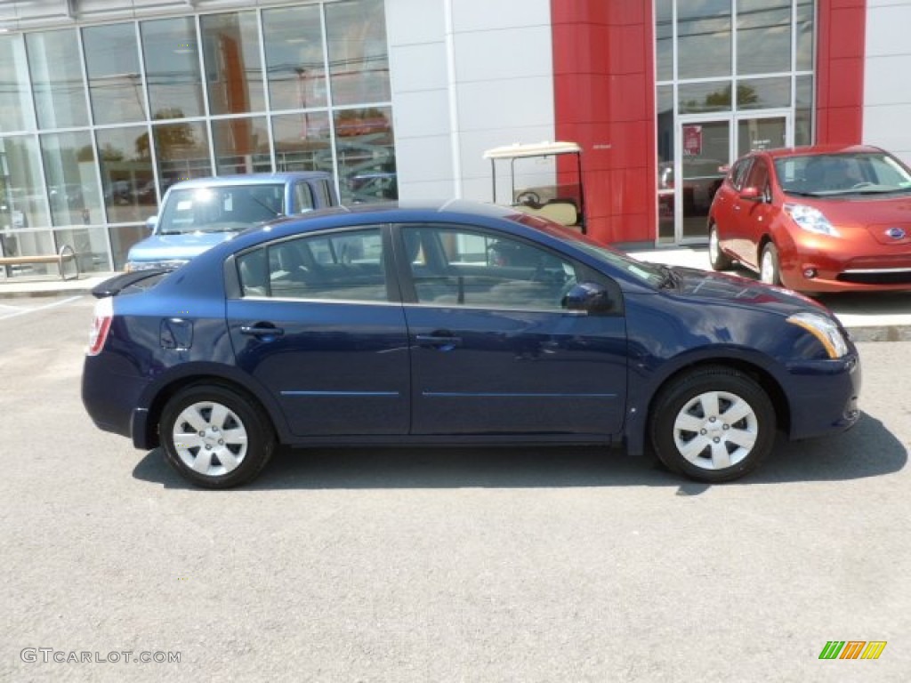 2012 Sentra 2.0 - Blue Onyx / Beige photo #8