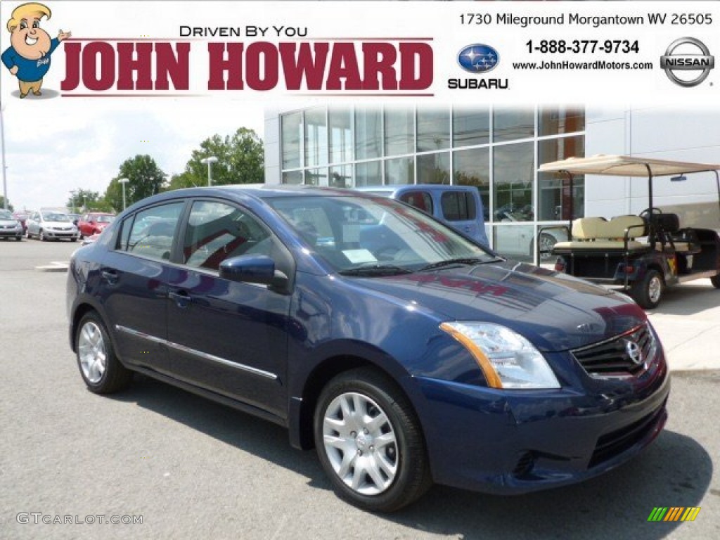 2012 Sentra 2.0 S - Blue Onyx / Charcoal photo #1