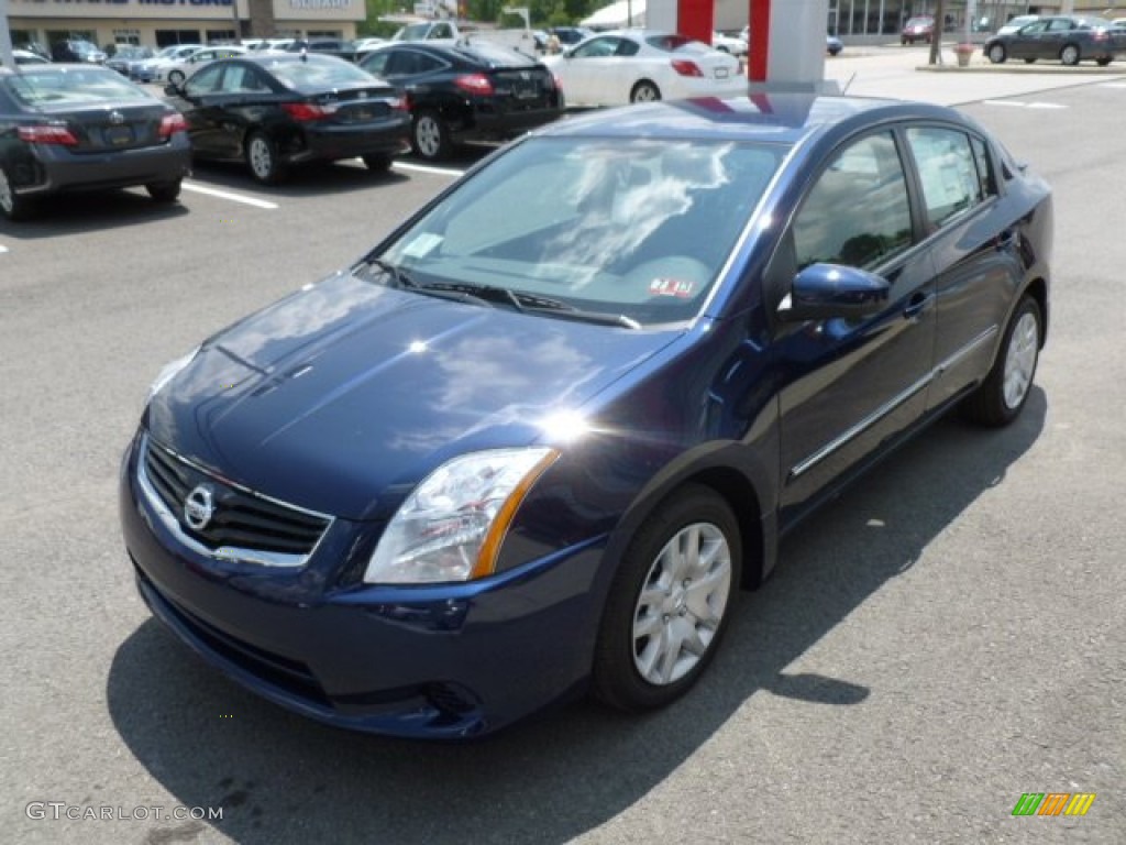 2012 Sentra 2.0 S - Blue Onyx / Charcoal photo #3