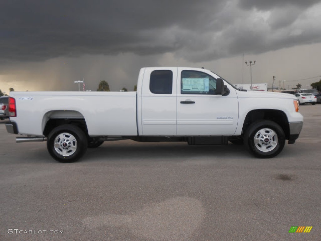 Summit White 2013 GMC Sierra 2500HD SLE Extended Cab 4x4 Exterior Photo #68757509