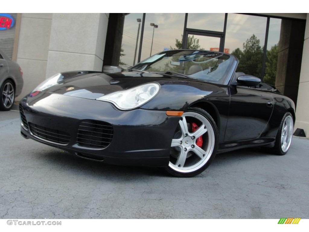 Atlas Grey Metallic 2004 Porsche 911 Carrera 4S Cabriolet Exterior Photo #68761531