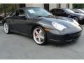 Atlas Grey Metallic 2004 Porsche 911 Carrera 4S Cabriolet Exterior